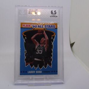 1990 Fleer All-Stars Larry Bird #2- BGS 6.5 EX-MT+ Boston Celtics